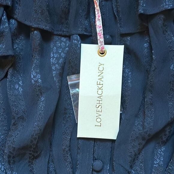 LOVESHACKFANCY gothic romance ruffle top - Picture 3 of 10